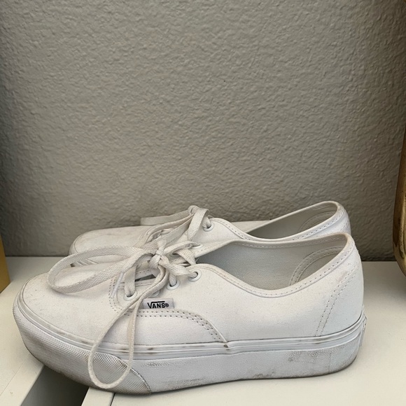 White Vans, size 7.5 - Picture 2 of 4